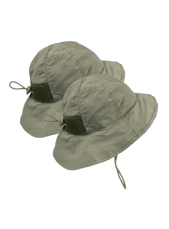 N'Ice Caps Kids 2-Pack SPF 50+ Sun Hats - UV Protection Breathable Adjustable Boys Girls