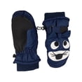 thumbnail image 1 of N'Ice Caps Kids Cute Animal Faces Waterproof Thinsulate Winter Ski Mittens Boys Black, 1 of 1