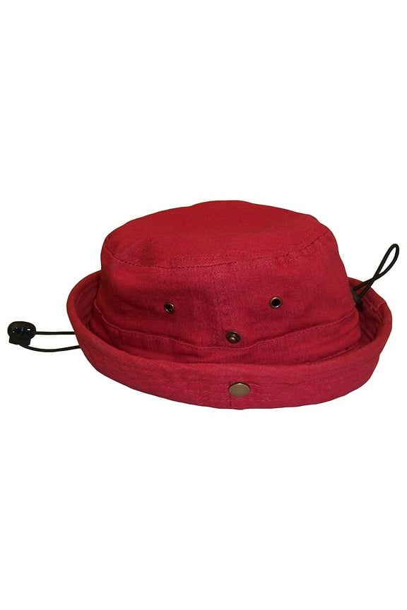 Kids Distressed Denim Cotton Bucket Hat - Summer Sun UV Protection