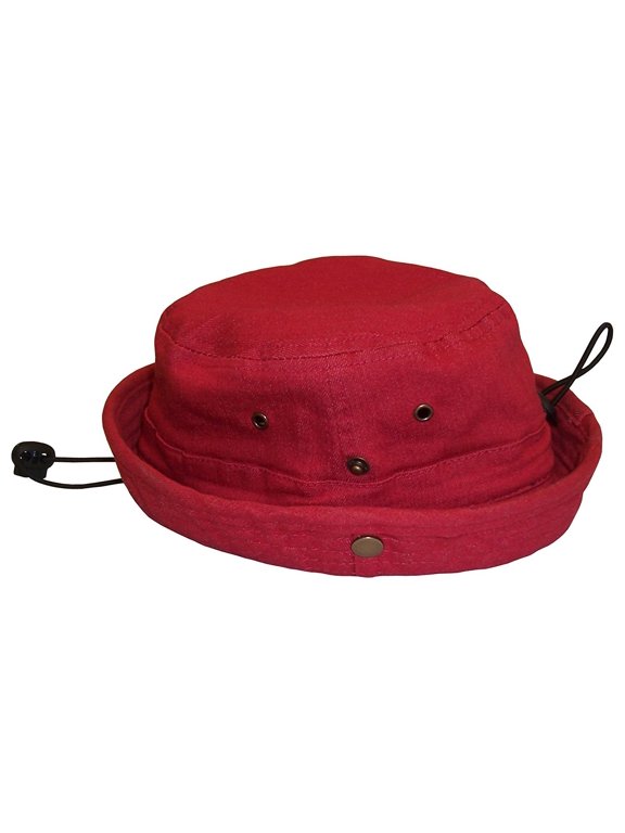 Kids Distressed Denim Cotton Bucket Hat - Summer Sun UV Protection
