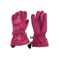 thumbnail image 1 of N'Ice Caps Kids Scroll Print Waterproof Thinsulate Ski Winter Snow Gloves - Girls Youth Pink, 1 of 1