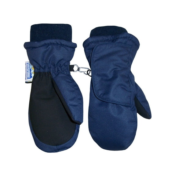N'Ice Caps Kids Toddler Thinsulate Waterproof Winter Snow Mittens | Boys Girls Easy-on Wrap Gloves