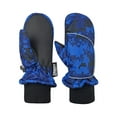 thumbnail image 1 of N'Ice Caps Kids Toddler Waterproof Thinsulate Mittens Winter Snow Boys Girls Easy-on Male Blue, 1 of 8