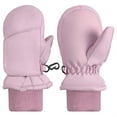 thumbnail image 1 of N'Ice Caps Kids Toddler Waterproof Thinsulate Mittens Winter Snow Boys Girls Easy-on Female Pink, 1 of 8