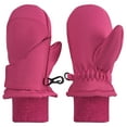 thumbnail image 1 of N'Ice Caps Kids Toddler Waterproof Thinsulate Mittens Winter Snow Insulated Easy-on Pink Female, 1 of 8