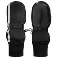 thumbnail image 1 of N'Ice Caps Kids Waterproof Thinsulate Mittens Reflector Winter Snow Gloves Boys Girls Toddler Black, 1 of 6