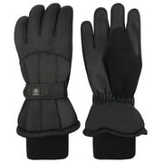 NIce Caps Kids Waterproof Thinsulate Snow Gloves Insulated Warm Boys Girls Children Winter Black