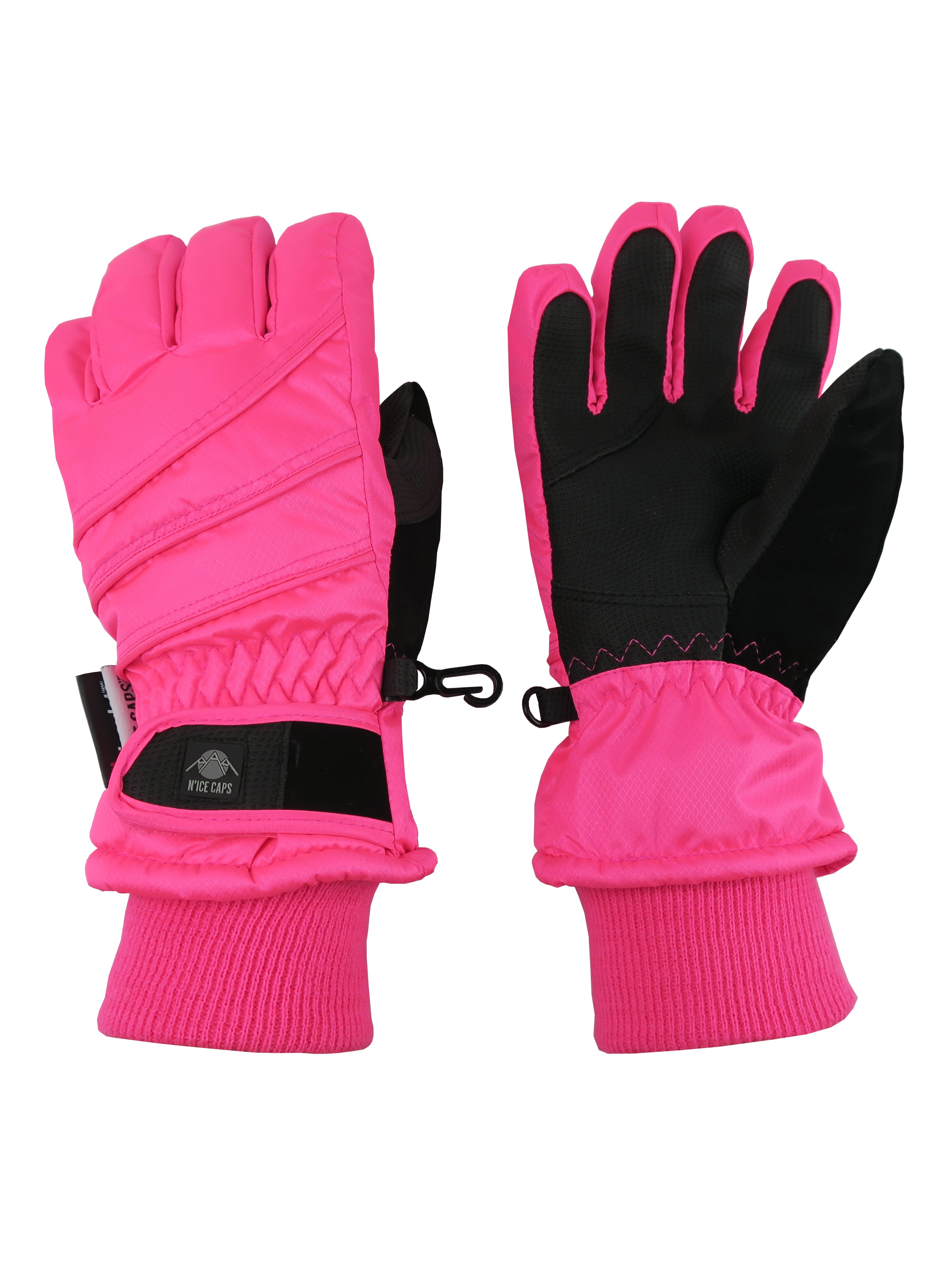 NICE CAPS Womens Ladies Waterproof Thinsulate Premium Winter Ski Snow  Gloves