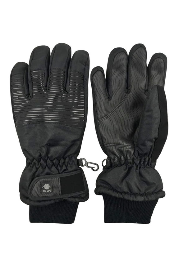 Kids Winter Waterproof Thinsulate Gloves Ski Black Snow Unisex Children