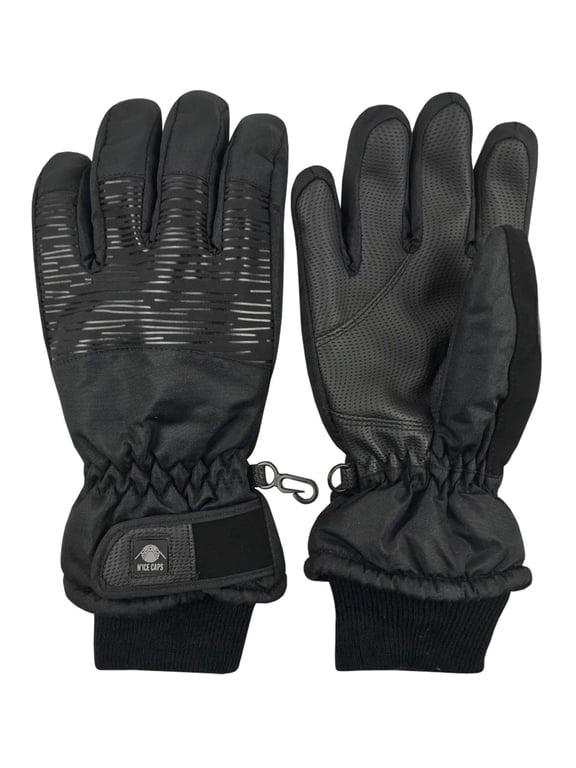 Kids Winter Waterproof Thinsulate Gloves Ski Black Snow Unisex Children