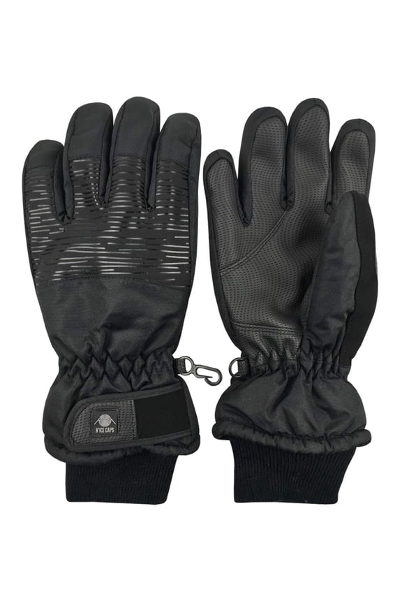 Kids Winter Waterproof Thinsulate Gloves Snow Ski Black Unisex Children
