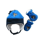 N'Ice Caps Little Boys Toddler Baby Sherpa Lined Fleece Hat Mittens Winter Set - Sports Kids Blue