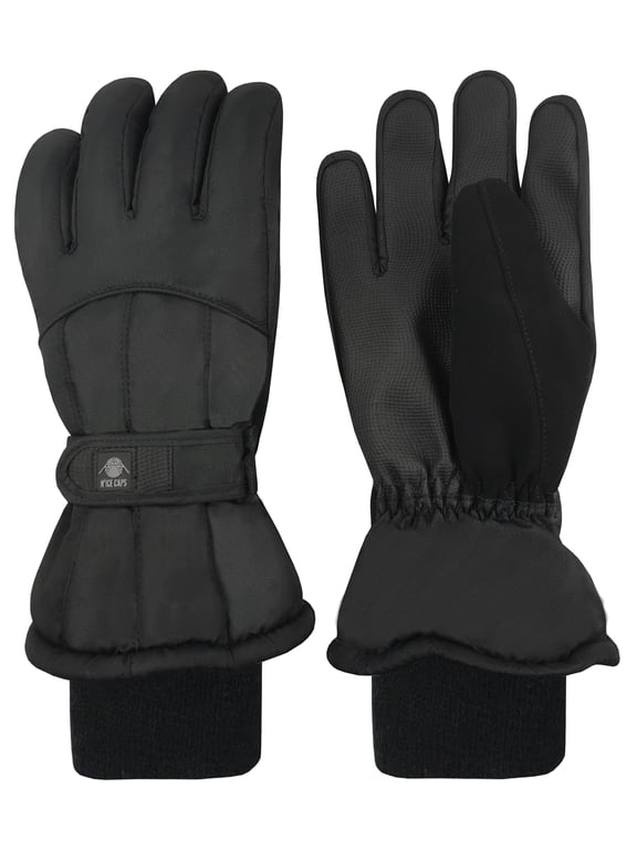 Men's Waterproof Thinsulate Gloves Winter Snow Ski Black Adults Male Insulated