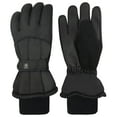 thumbnail image 1 of N'Ice Caps Men's Waterproof Thinsulate Gloves Winter Snow Ski Black Insulated Adults Male, 1 of 7