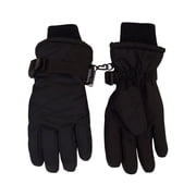 NIce Caps Mens Womens Waterproof Thinsulate Premier Ski Snow Winter Gloves - Unisex Black