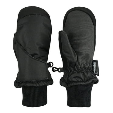 N'Ice Caps Unisex Toddler Waterproof Snow Mitten, Black, 2-3 Years