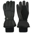 thumbnail image 1 of N'Ice Caps Womens Waterproof Thinsulate Gloves Winter Ski Snow Black - Female Adults Cold Weather, 1 of 6