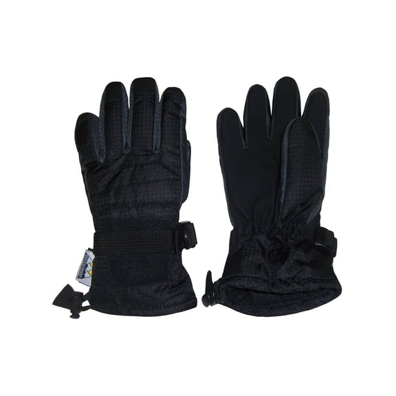 N'Ice Caps Womens Waterproof Thinsulate Insulated Winter Ski Snow Gloves - Female Adults Black