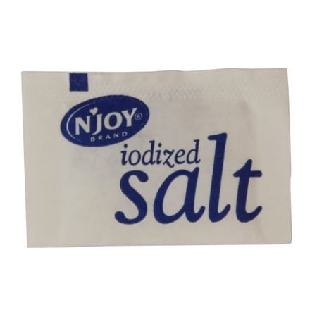N Joy Iodized Salt Packets, .5 Gram - 6000 Packets