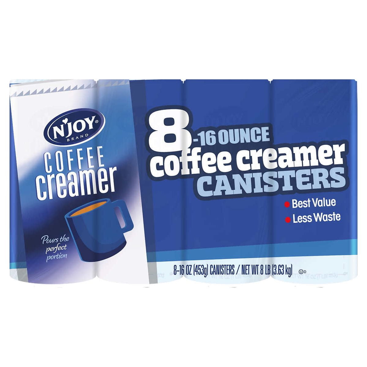 N'Joy Non-Dairy Coffee Creamer, 16-oz. Canister, 8 Creamers