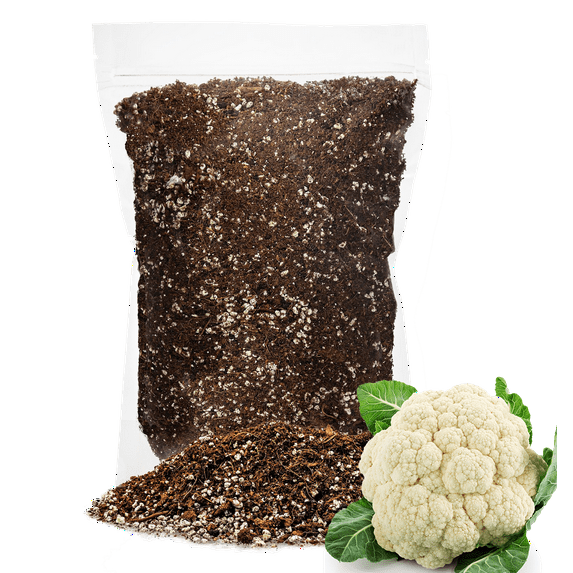 ⭐ ://N★LOVA Premium Organic Potting Soil for Cauliflower - (1 Quart Bag)
