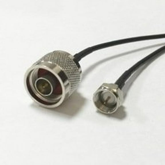 N Male Plug Switch F Male Plug RF pigtail cable RG174 20CM 8" Adapter High Quality Ships Quickly From USA