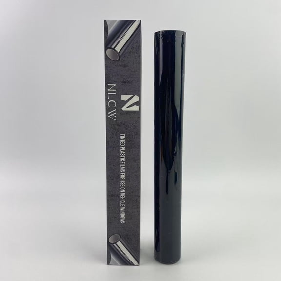 N NLCW Tinted plastic films for use on vehicle windows, 20" X 50FT, No Excess to Remove DIY Pre Cut Film Kit, UV Protection & Car Styling