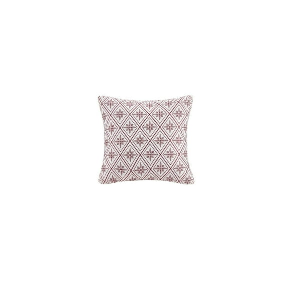 N Natori Cherry Blossom Square Pillow, 16 by 16-Inch, White