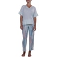 thumbnail image 1 of N Natori Studio Women's Short Sleeve Top and Capri Pant Sleep Set, 1 of 4