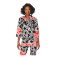 thumbnail image 1 of N Natori Twisted Medallion Printed Stretch Cotton Sateen Tunic, Small, 1 of 2