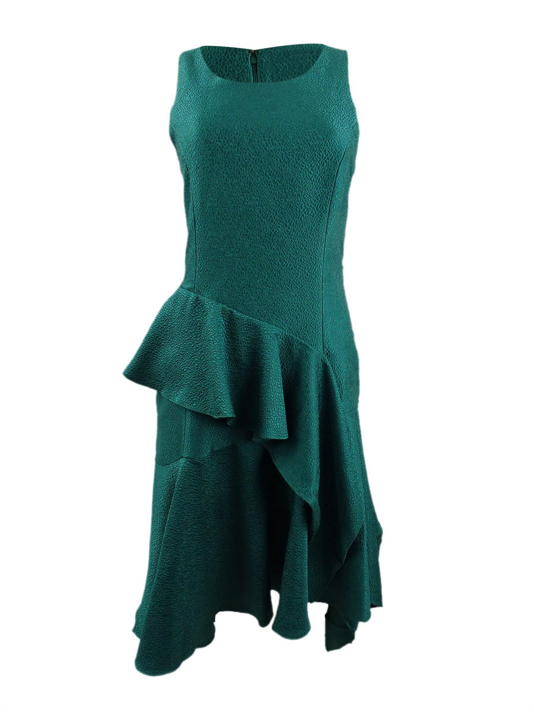 Crystals Asymmetrical Neckline Lime Green A-line Pageant Dress