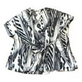 thumbnail image 1 of N Natori Womens' Size Medium Black/White Caftan Top, 1 of 5