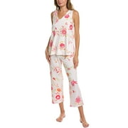 N Natori womens  2pc Butterfly Garden Tank Pajama Set, L, Pink