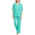 thumbnail image 1 of N Natori womens  2pc Congo Pajama Pant Set, s, Blue, 1 of 3