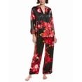 thumbnail image 1 of N Natori womens  2pc Empress Satin Pajama Set, xs, Black, 1 of 3
