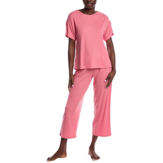 N Natori womens 2pc Soothe Pajama Set, l, Pink
