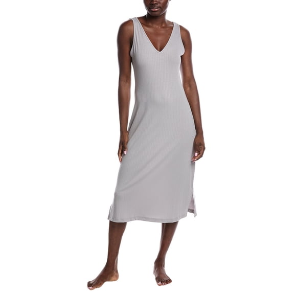 N Natori womens Soothe Rib Slip Dress, s, Grey