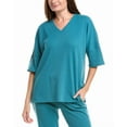 thumbnail image 1 of N Natori womens  Tranquility V-Neck Top, l, Blue, 1 of 3