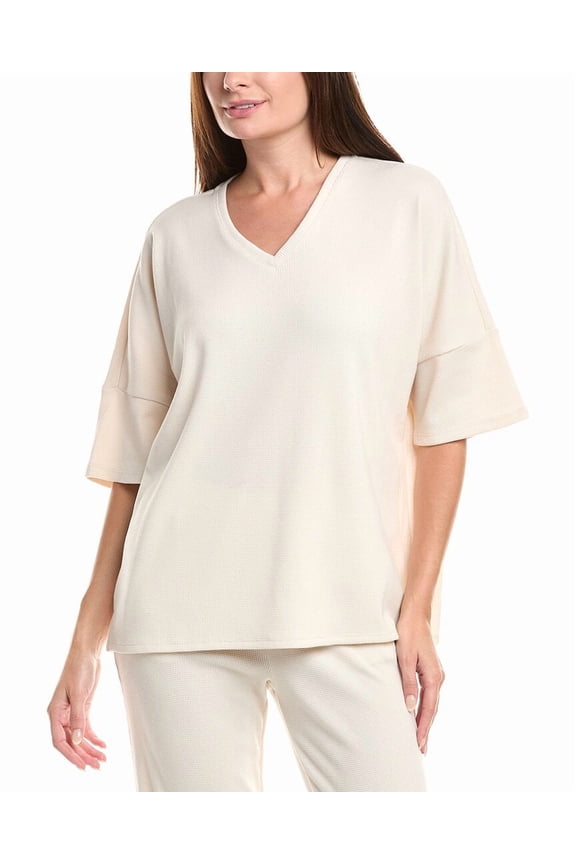 N Natori womens Tranquility V-Neck Top, s, White