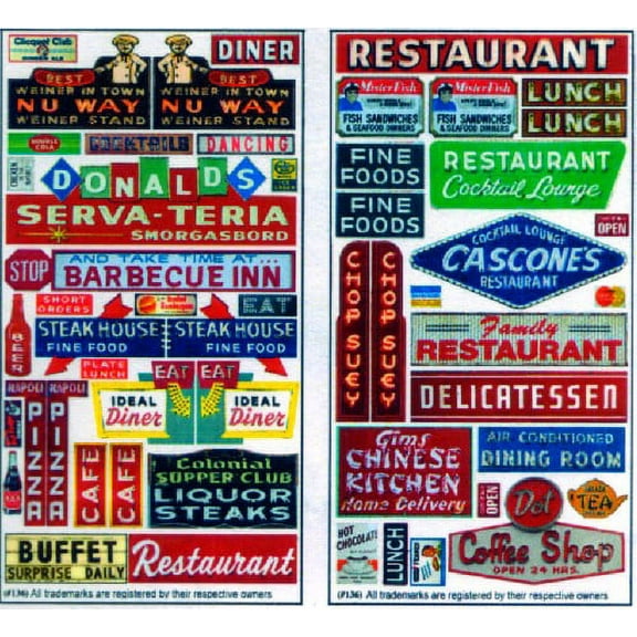 N Restaurant & Cafe Storefront Signs (2)