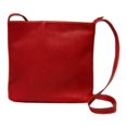 thumbnail image 1 of LeDonne Leather Vacquetta Leather Zip Top Shoulder Bag, 1 of 2