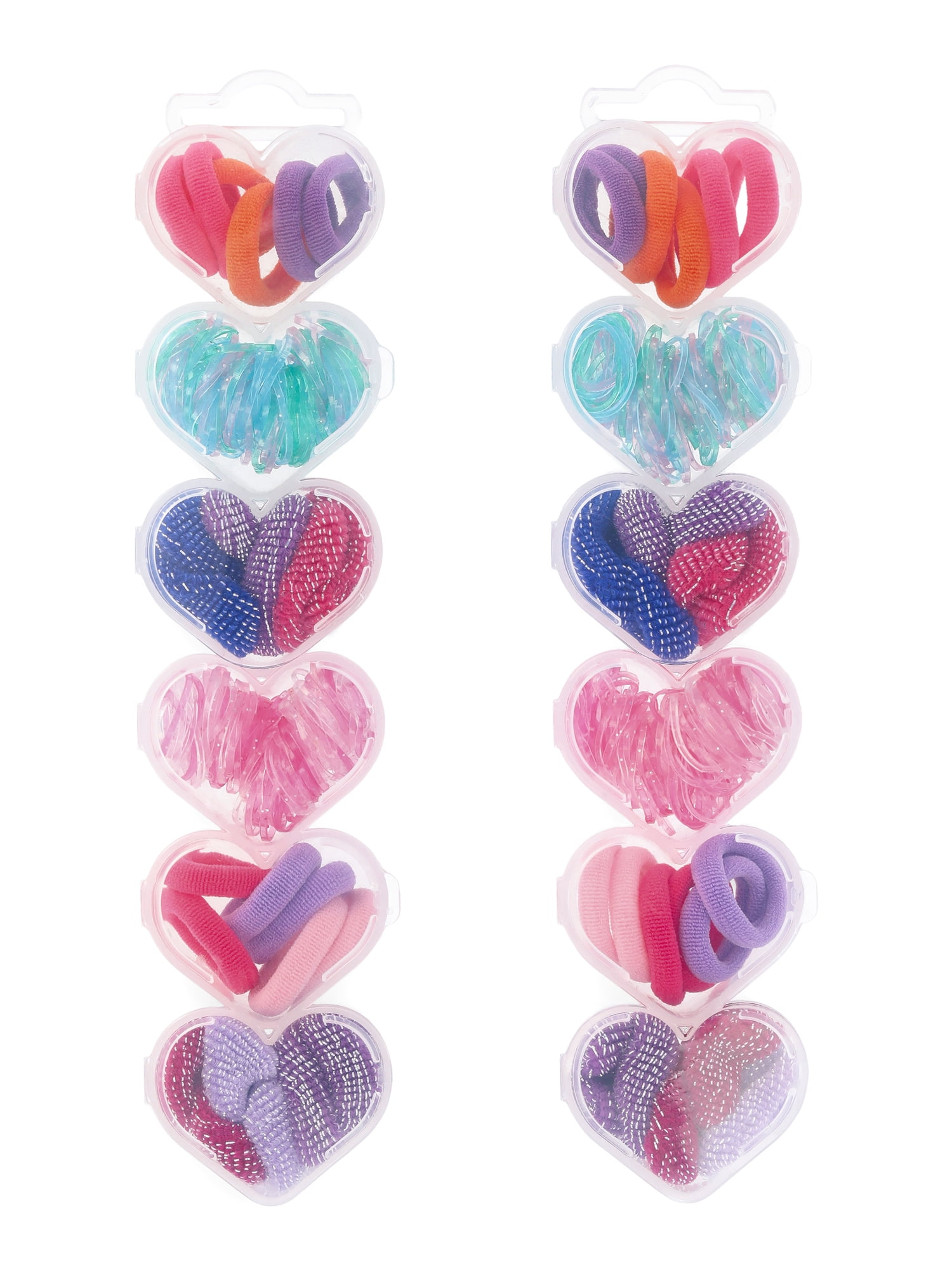 Wonder Nation Girls' Assorted Hair Elastics and Ponytail Holders