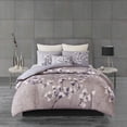 thumbnail image 1 of N Sakura Blossom Lilac Cotton Sateen Printed Comforter Set, 1 of 5