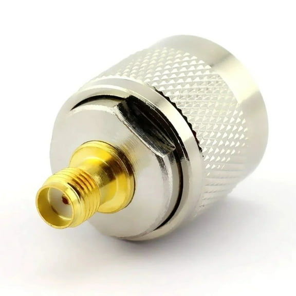 N-Type Male Plug to SMA Female Jack RF Adapter Barrel Connector