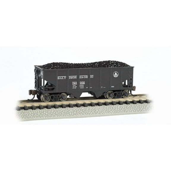 Bachmann-USRA 55-Ton 2-Bay Open Hopper w/Load - Ready to Run - Silver Series(R)