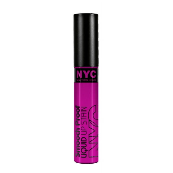 N.Y.C. New York Color Smooch Proof Liquid Lip Satin, Unforgettable Fuchsia