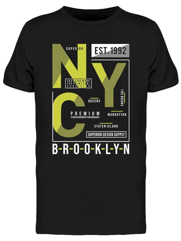 N Y City Brooklyn T-Shirt Men -Image by Shutterstock, Male XX-Large