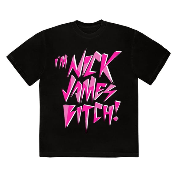 N!ck J@m3s Graphic Tee, Bold Pop Culture Shirt for Fans