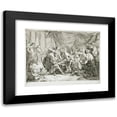 thumbnail image 1 of Nöel Hallé 24x19 Black Modern Framed Museum Art Print Titled - Wounded Antiochus After His Fall Dictating His Will (1738), 1 of 5