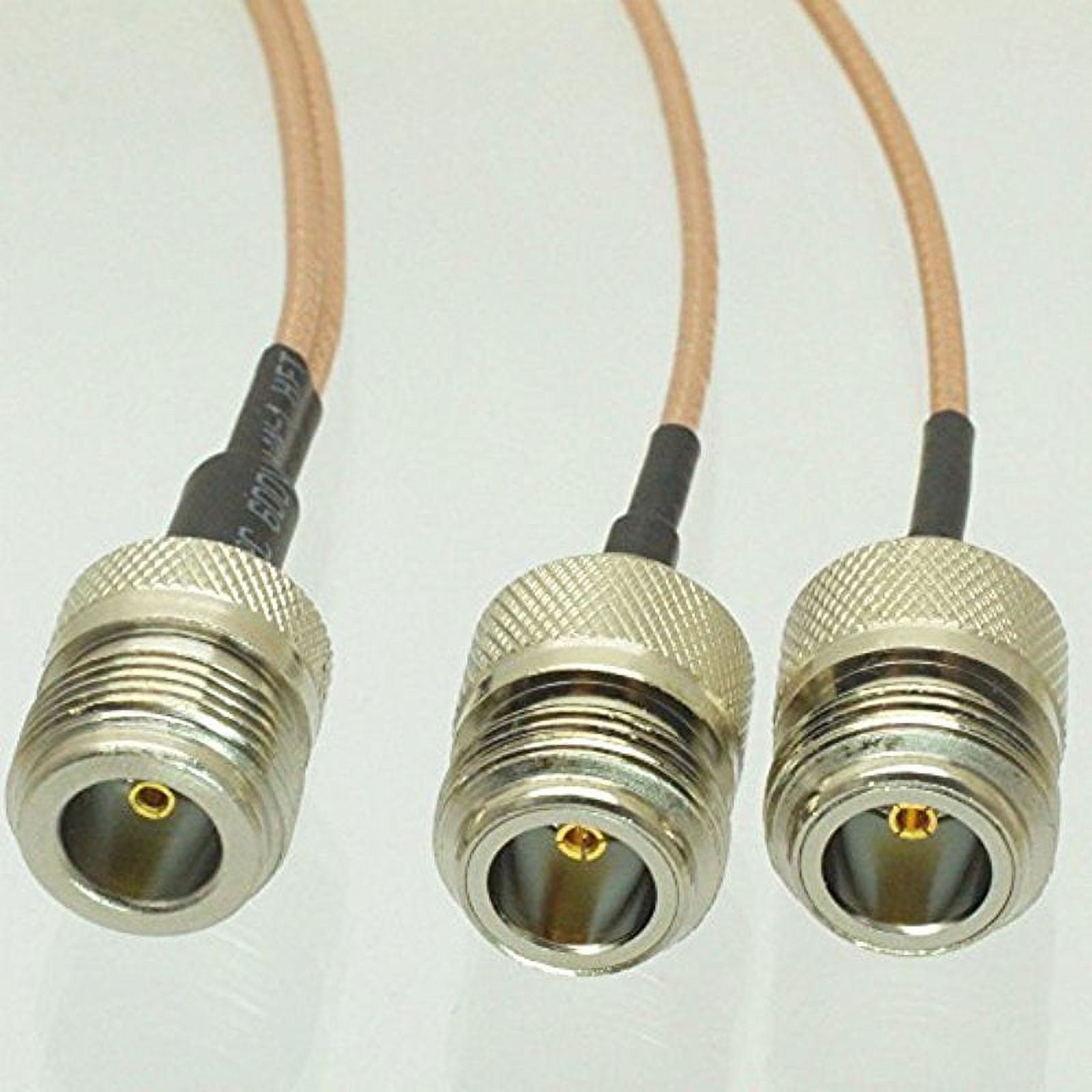 N female jack to Y type 2x N female Splitter Combiner pigtail RG316 ...